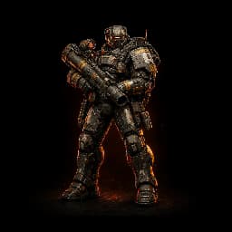 Warden Artillerist pixel art asset