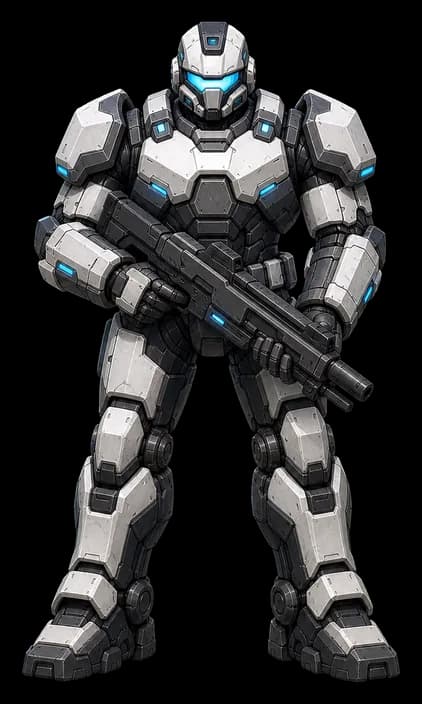 Player Heavy pixel art asset